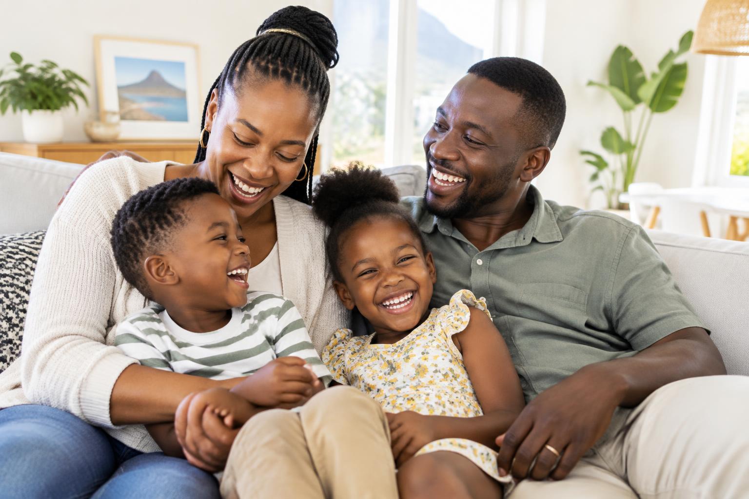 A family with young children covered by Stratum Medical Scheme